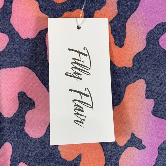 Swim Wear Cardigan Top M Bathing Suit Coverup Top Purple Black NWT Polyester - Picture 4 of 11